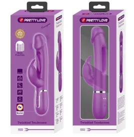 PRETTY LOVE - KAMPAS VIBRATEUR LAPIN MULTIFONCTION 3 EN 1 VIOLET