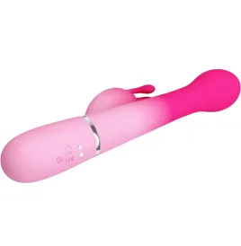 PRETTY LOVE - DEJON 3 IN 1 MULTIFUNKTIONS-RABBIT-VIBRATOR ROSA
