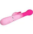 PRETTY LOVE - VIBRATEUR LAPIN MULTIFONCTION 3 EN 1 DEJON ROSE PRETTY LOVE - VIBRATEUR LAPIN MULTIFONCTION 3 EN 1 DEJON ROSE