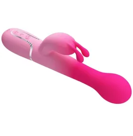 PRETTY LOVE - DEJON 3 IN 1 MULTIFUNKTIONS-RABBIT-VIBRATOR ROSA