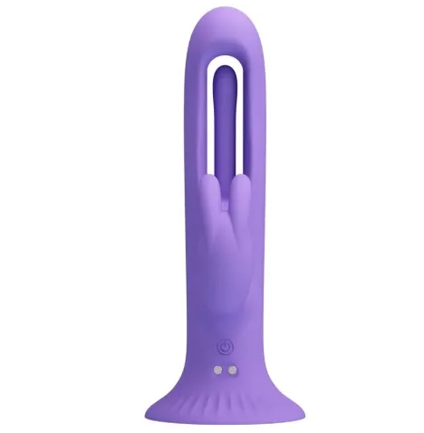 PRETTY LOVE - VIBRATEUR LAPIN KILLMOULIS 12 MODES DE VIBRATION VIOLET