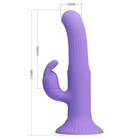 PRETTY LOVE - VIBRATEUR LAPIN KILLMOULIS 12 MODES DE VIBRATION VIOLET