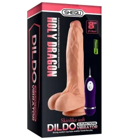 SHEQU - HOLY DRAGON DILDO VIBRADOR CON CONTROL REMOTO 20,5 CM