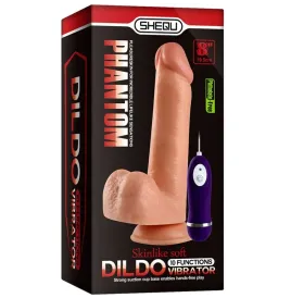 SHEQU - ADAM VIBRATOR DILDO WITH REMOTE CONTROL 21 CM