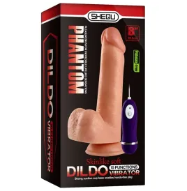 SHEQU - DILDO VIBRANTE PHANTOM CON TELECOMANDO 20 CM