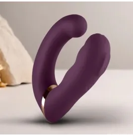 ROCKS-OFF - GEMINI DUAL VIBRATOR G-SPOT CLITORIS STIMULATOR PURPLE