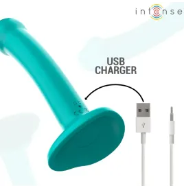 INTENSE - KATIE VIBRATORE CON VENTOSA 10 VIBRAZIONI TELECOMANDO BLU