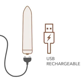 ROCKS-OFF - RECHARGEABLE VIBRATING BULLET POPPY RED