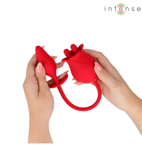 INTENSE - MELANIE DOUBLE STIMULATEUR DE CLITORIS AVEC LANGUE EN ZIGZAG