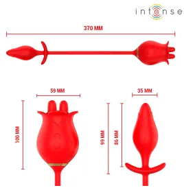 INTENSE - MELANIE DOUBLE STIMULATEUR DE CLITORIS AVEC LANGUE EN ZIGZAG