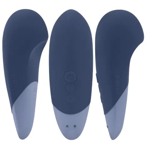 WOMANIZER - VIBE LAY-ON SILENT VIBRATOR DUNKELBLAU