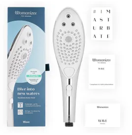 WOMANIZER - POMMEAU DE DOUCHE STIMULANT CLITORIAL WAVE CHROME