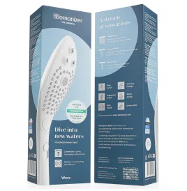 WOMANIZER - SOFFIONE DOCCIA STIMOLANTE CLITORIDEO WAVE BIANCO