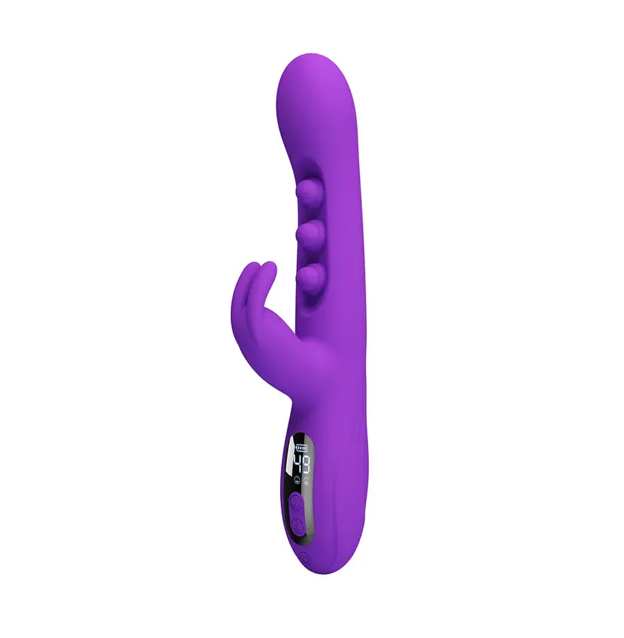 PRETTY LOVE - VIBRATEUR LAPIN SABIEN AVEC STIMULATION PAR TAPOTEMENTS ET LED VIOLETTE PRETTY LOVE - VIBRATEUR LAPIN SABIEN AVEC STIMULATION PAR TAPOTEMENTS ET LED VIOLETTE