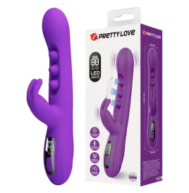 PRETTY LOVE - SABIEN VIBRADOR RABBIT CON ESTIMULACIÓN POR GOLPETEOS Y LED MORADO