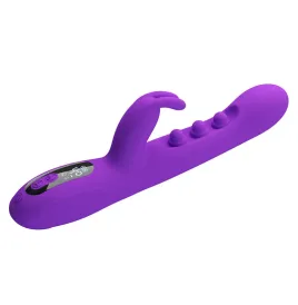 PRETTY LOVE - SABIEN RABBIT VIBRATOR MIT KLOPFSTIMULATION UND LILA LED