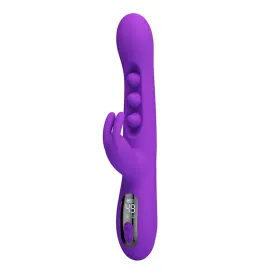 PRETTY LOVE - VIBRATORE A CONIGLIO SABIEN CON STIMOLAZIONE A PERCUSSIONE E LED VIOLA
