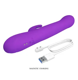 PRETTY LOVE - SABIEN RABBIT VIBRATOR MIT KLOPFSTIMULATION UND LILA LED