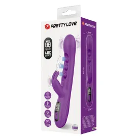 PRETTY LOVE - VIBRATORE A CONIGLIO SABIEN CON STIMOLAZIONE A PERCUSSIONE E LED VIOLA