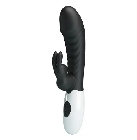 PRETTY LOVE - VIBRATORE A CONIGLIO NAUGHTY BUNNY CON 30 FUNZIONI NERO