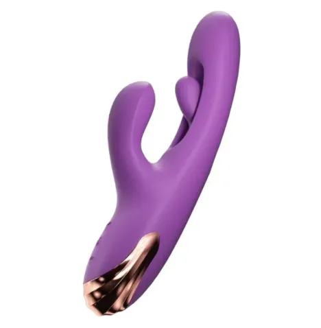 SHE.E.O - VIBRATORE PER IL PUNTO G A FORMA DI CONIGLIO CON MOVIMENTO DIGITALE VIOLA