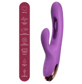 SHE.E.O - VIBRATORE PER IL PUNTO G A FORMA DI CONIGLIO CON MOVIMENTO DIGITALE VIOLA