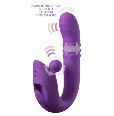 FANTASY FOR HER - HARMONI PRO PURPLE VIBRADOR RABBIT PARA PUNTO G Y CLÍTORIS