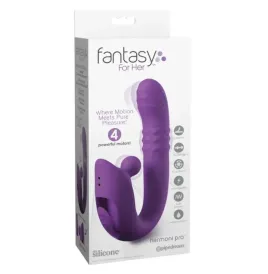 FANTASY FOR HER - HARMONI PRO VIBRATORE A CONIGLIO VIOLA PER LA STIMOLAZIONE DEL PUNTO G E DEL CLITORIDE