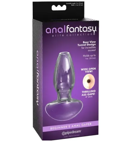 ANAL FANTASY ELITE COLLECTION - DILATATORE ANALE GAPER PER PRINCIPIANTI CRISTALLO TAGLIA S
