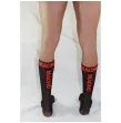 MACHO - THIN SOCKS ONE SIZE BLACK-RED MACHO - THIN SOCKS ONE SIZE BLACK-RED