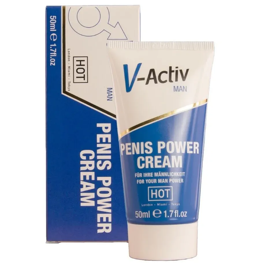 HOT - CRÈME STIMULANTE POUR LE PÉNIS V-ACTIV POUR HOMMES 50 ML HOT - CRÈME STIMULANTE POUR LE PÉNIS V-ACTIV POUR HOMMES 50 ML