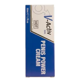HOT - CRÈME STIMULANTE POUR LE PÉNIS V-ACTIV POUR HOMMES 50 ML