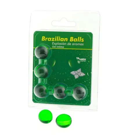 TALOKA - 5 BOULES BRÉSILIENNES GEL INTIME MENTHE