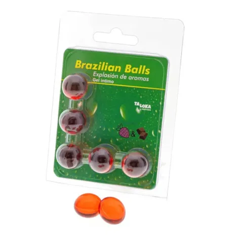TALOKA - 5 SFERE BRASILIANE GEL INTIMO FRAGOLA E CIOCCOLATO