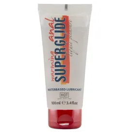 HOT - ANAL SUPERGLIDE WARMING LIQUID PLEASURE WATERBASED LUBRICANT 100 ML