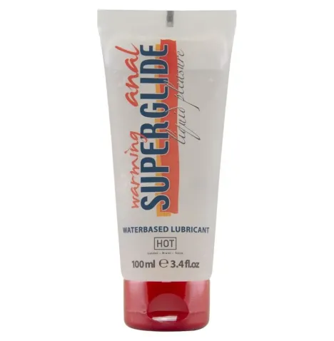 HOT - ANAL SUPERGLIDE WARMING LIQUID PLEASURE WATERBASED LUBRICANT 100 ML