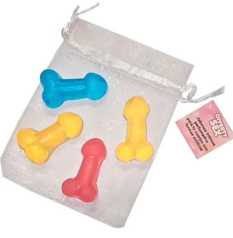 DIABLO PICANTE - 4 MINI SCENTED SOAPS IN THE SHAPE OF PENIS