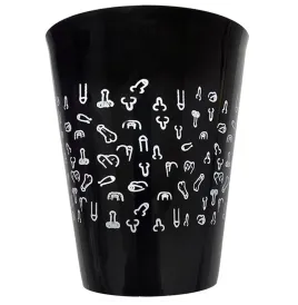 DIABLO PICANTE - BLACK CUP 500 ML WITH WHITE PENISES