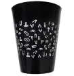DIABLO PICANTE - BLACK CUP 500 ML WITH WHITE PENISES DIABLO PICANTE - BLACK CUP 500 ML WITH WHITE PENISES