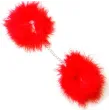 SECRETPLAY - ROTE MARABOU-HANDSCHELLEN SECRETPLAY - ROTE MARABOU-HANDSCHELLEN