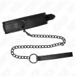 KINK - NEOPRENE BONDAGE COLLAR MODEL 2 WITH BELT 78 CM ADJUSTABLE 37.5 X 49.5 CM