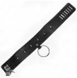 KINK - COLLIER 65 CM AVEC LAISSE AVEC CLOUS ARGENTÉS MODÈLE 2 RÉGLABLE 36-43 CM X 5 CM