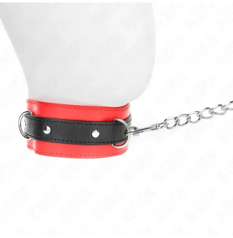 KINK - COLLAR WITH BELT 65 CM WITH STRAP RED 54 X 4.5 CM