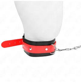 KINK - NECKLACE WITH RED STRAP 65 CM AJUSTABLE 36-43 CM X 5 CM