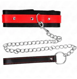 KINK - COLLIER AVEC BRACELET ROUGE 65 CM AJUSTABLE 36-43 CM X 5 CM