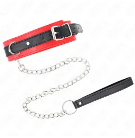 KINK - COLLAR CON CORREA 65 CM MODELO BÁSICO MODELO 3 ROJO 53 X 5 CM
