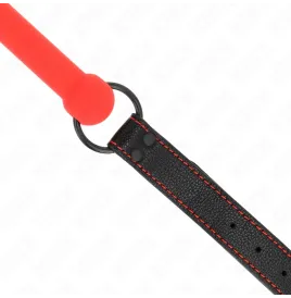 KINK - KNOCHENGAG MIT KUNSTLEDERBAND ROT VERSTELLBAR 41-57 CM