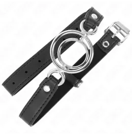 KINK - BAVAGLIO CON O-RING MULTIPLI 5 CM NERO 63 X 2,5 CM