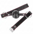 KINK - BALL GAG HOLLOW HARD NERO MODELLO 2 65 x 2,5 CM