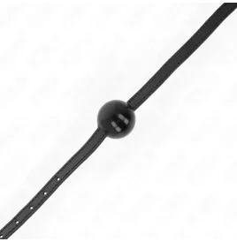 KINK - MORDAZA DE BOLA 4 CM SÓLIDA SIMPLE NEGRO 65 x 1.5 CM